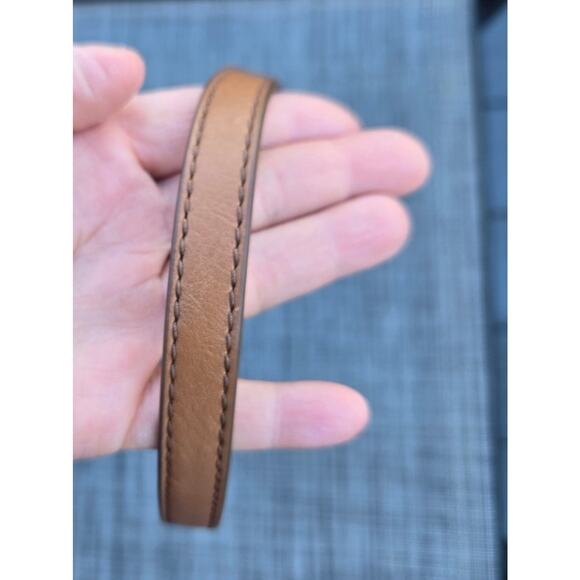 Fossil Devon Black White Striped Heart Crossbody Bag Key - Picture 8 of 13